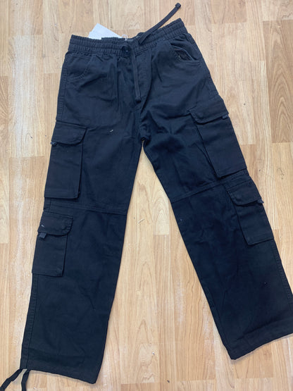 M&H Cargo Black Colour Six Pocket Straight Fit H9055