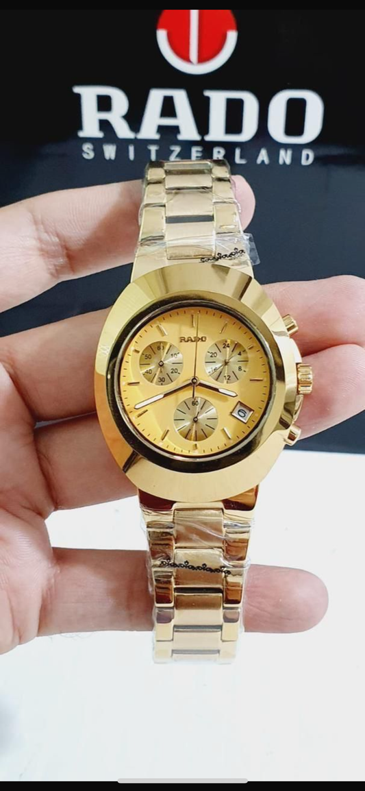 Dar Gold Chain Golden Dial Men Watch 989320