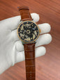 Sit Silver Copper Black Dial Brown Leather Strap Automatic Men’s Watch 880014