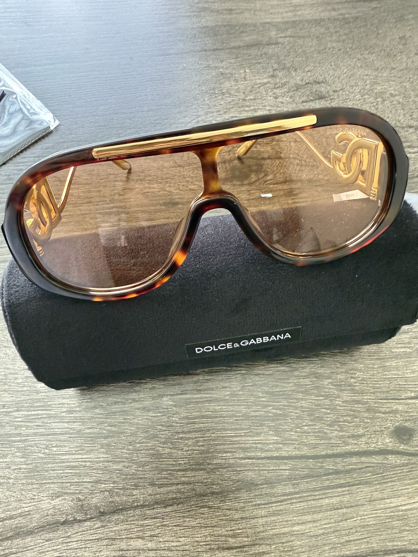 LOD DOL Brown Leopard Golden Frame Brown Shade Premium Quality Unisex Sunglass DG6202 502/73 63 5 128 3N