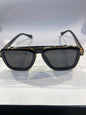 TID Golden Black Frame Black Shade Sunglass ZS98082 56 18 142