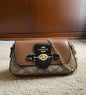 Aoc Tan Apricot Colour Small Brif Ladies Hand Sling Bag 989755