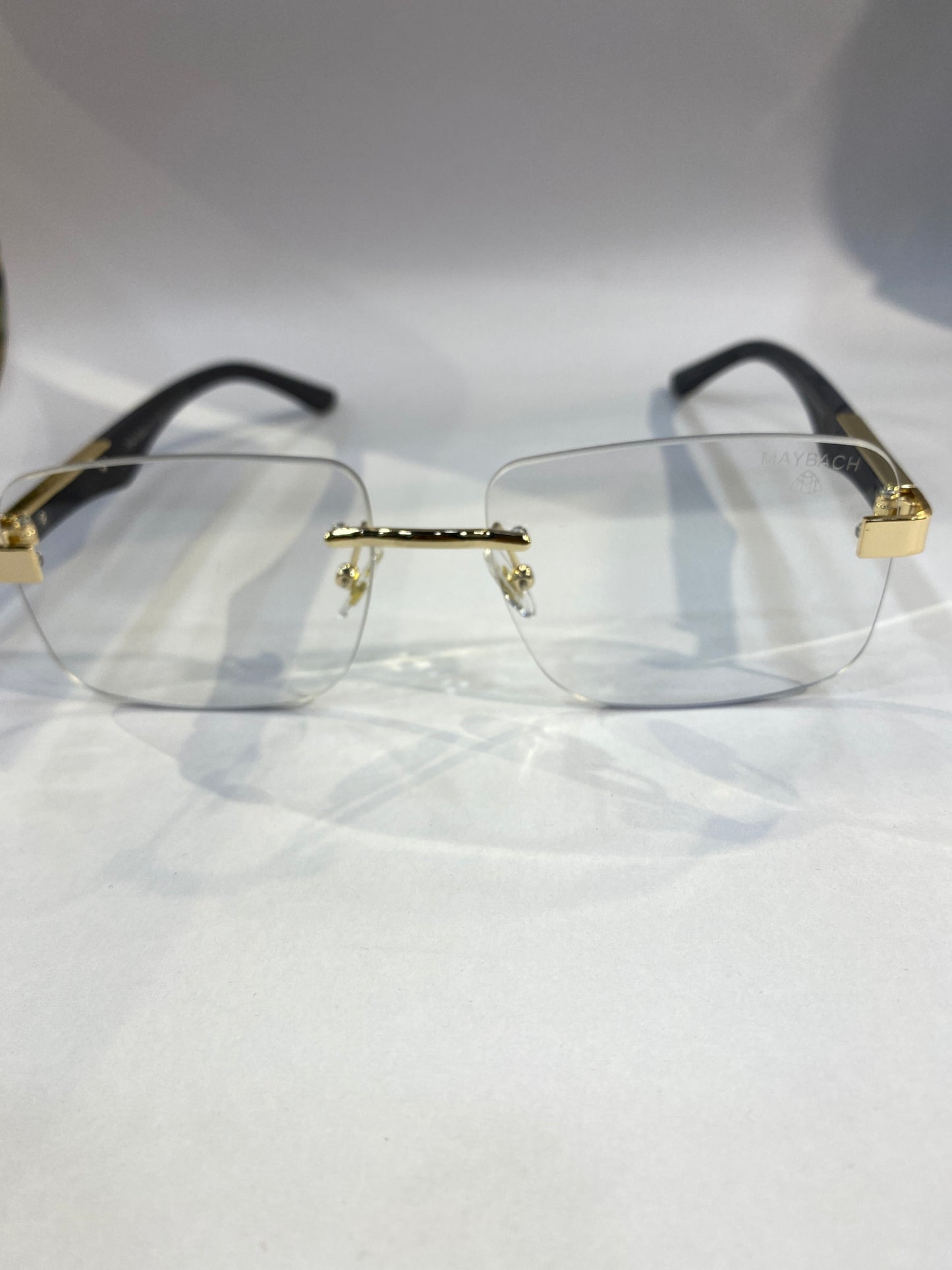 YAM Frameless Golden Black Stick Trancy Shade Unisex Sunglass T82200411/S 56 18 146