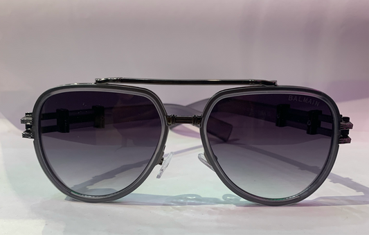 LAB Matt Grey Black Frame Grey Shade Unisex Sunglasses 98243 58 18-145