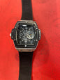 BUH HUB Black Strap Black Dial Premium Quality Men’s Watch 990929
