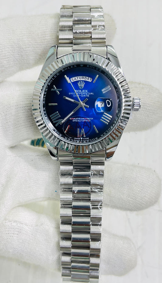 Lor Silver Chain Blue Dial Men's Watch 989579