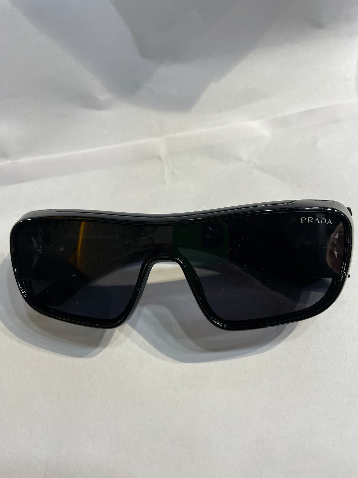 ARP Glossy Black Frame Black Shade Branded Sunglasses SUN215