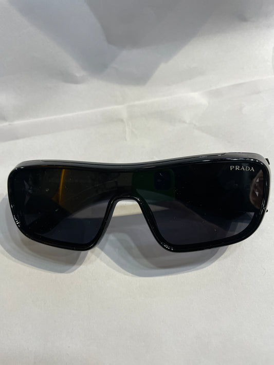 ARP Glossy Black Frame Black Shade Branded Sunglasses SUN215