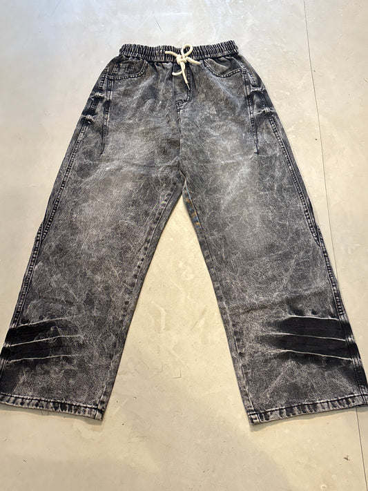 FS Charcoal Grey Colour Denim Jogger Pant YZ6617