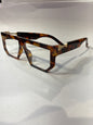 RAM Leopard Brown Frame Transparent Shade Unisex Sunglasses Sun044