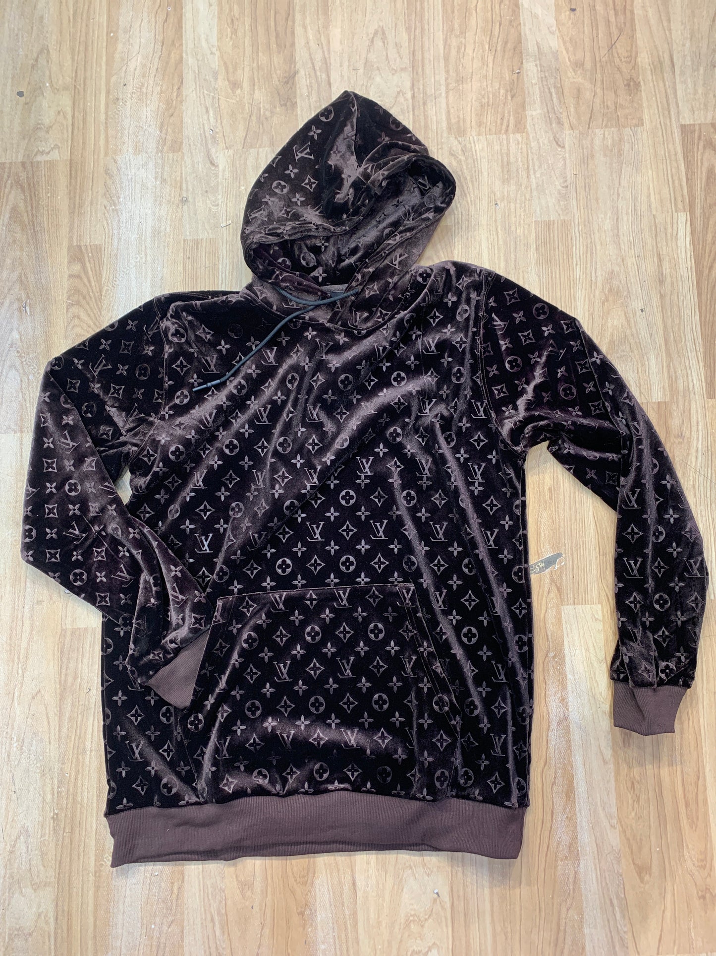 OUL Hoodie Dark Brown OUL Monogram B253