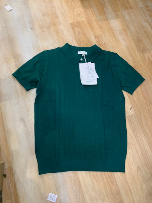 WE BREAK AWAY FROM Green polo Neck Tshirt half Sleeve C72117