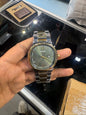 DAR RAD Golden Silver Chain Green Dial Men Watch 990966