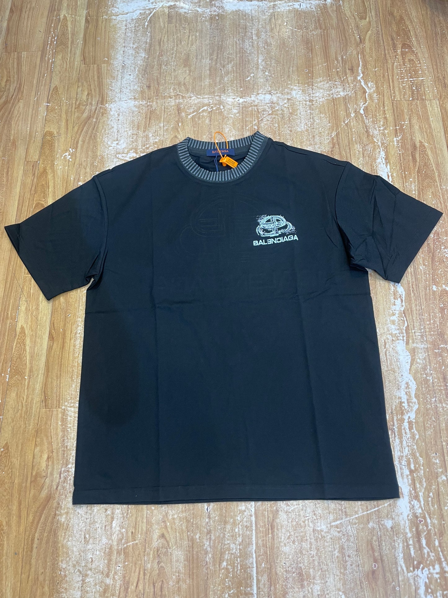 Bail vasa LAB Black Colour Balenciaga Back print Imported Oversize Unisex T-shirt 26031