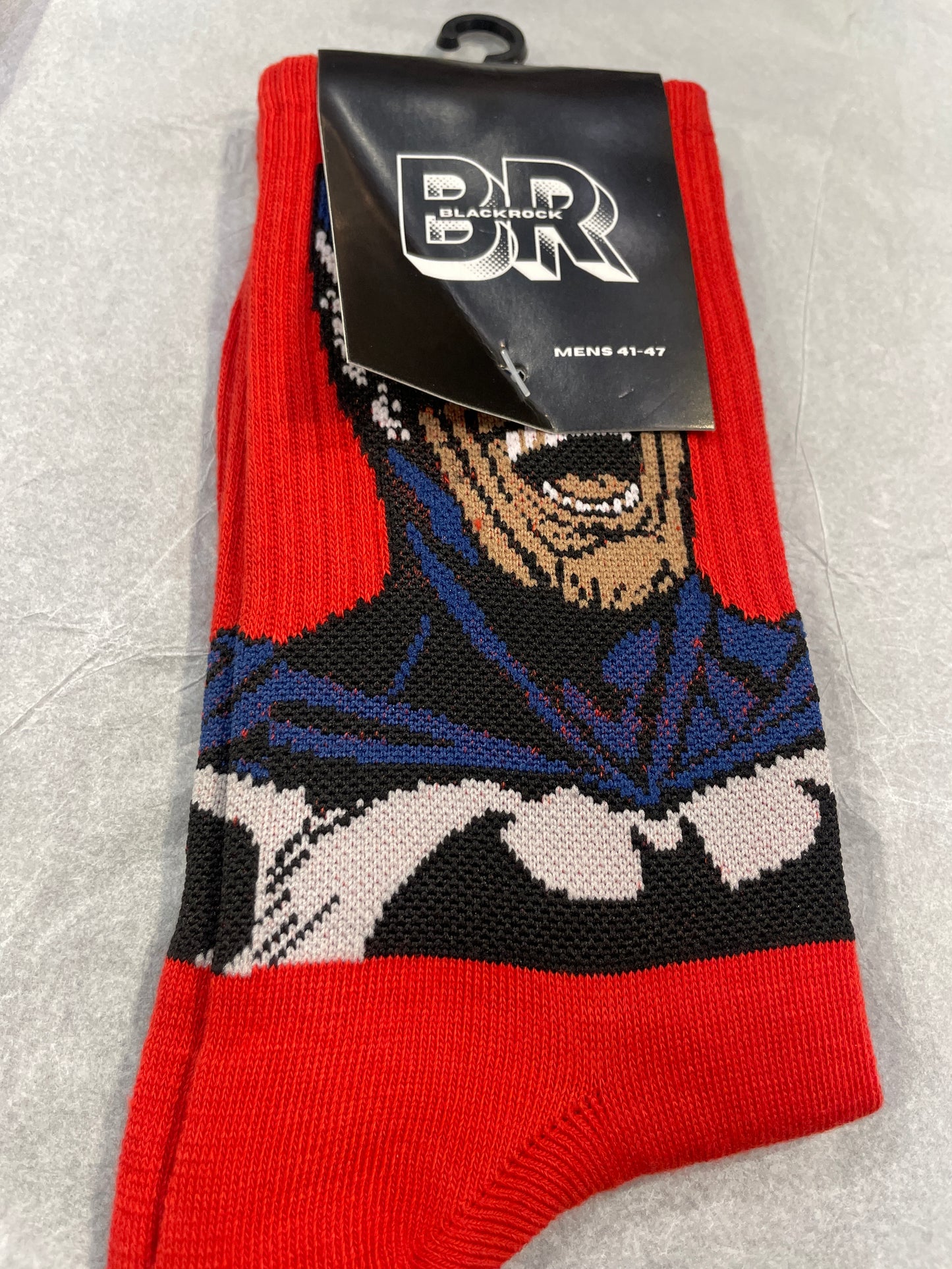 BR Red Colour Batman Print Premium Quality Full Socks 990751
