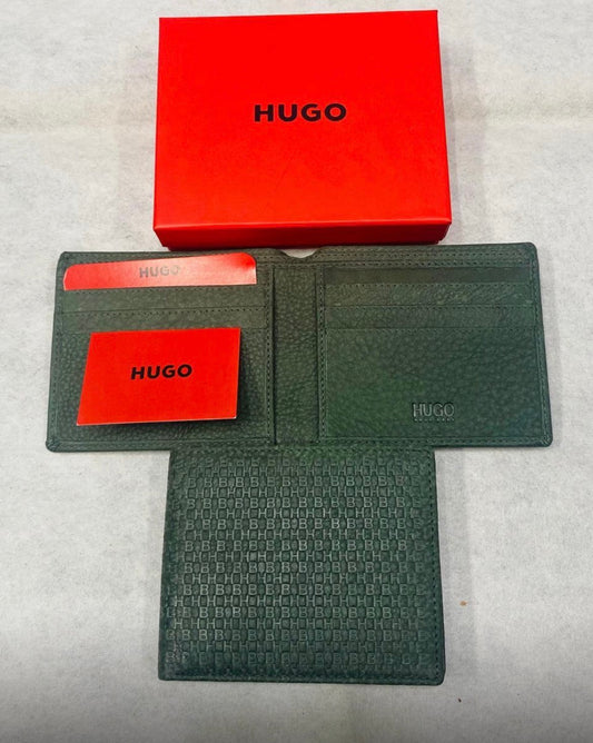 Guh Green Colour HB Print Genuine Leather Men’s Wallet 990211