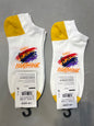 Yplrf White Yellow Colour Bear Print Premium Quality Ankle Socks 991264