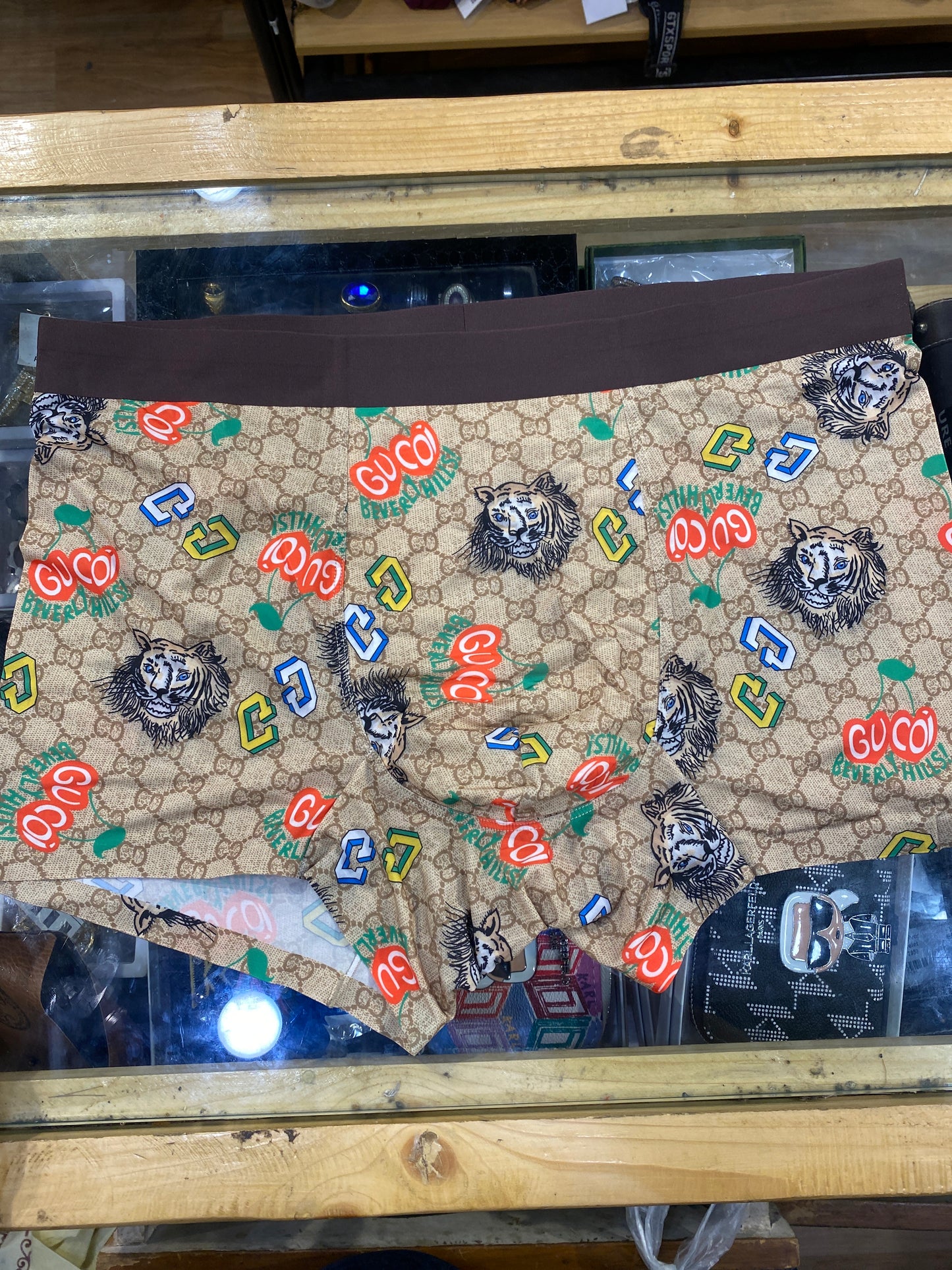 CUG GUC Apricot Lion Printed Premium Quality Imported Men’s Trunk 989257