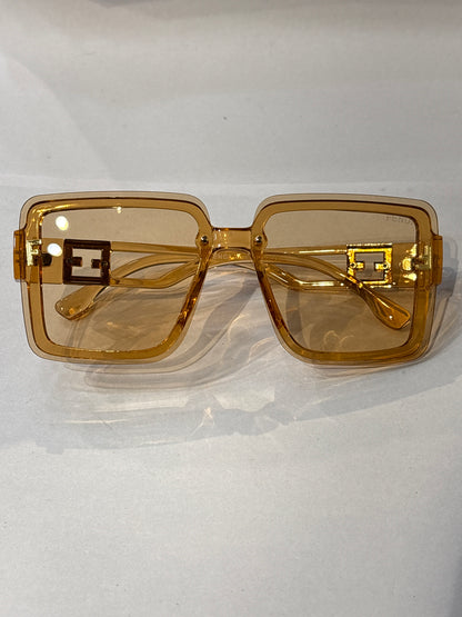 Fen Nef Golden Brown Transi Frame Brown Transi Shade Unisex Sunglass Sun046