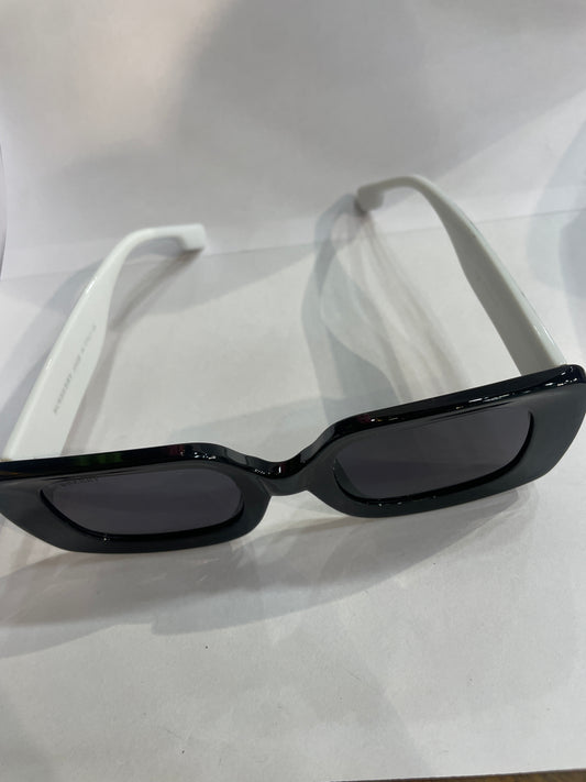 RUB Black Frame Black Red White Stick Black Shade Unisex Branded Sunglass 6011 51 23 145