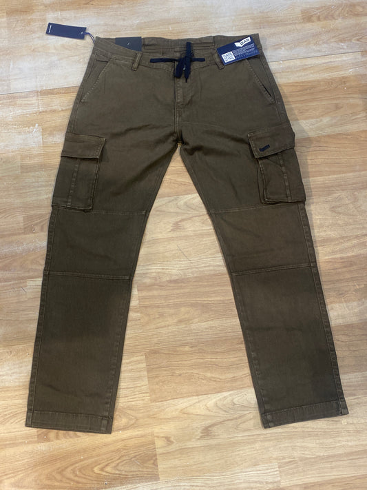 SAG Cargo Olive Green Four Pocket Regular Fit 713V