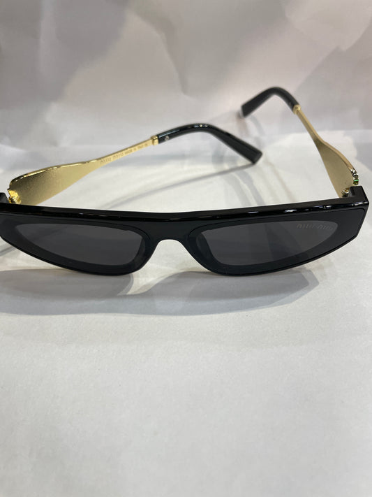 UIM MIU Black Frame Black Shade Unisex Sunglasses SUN210