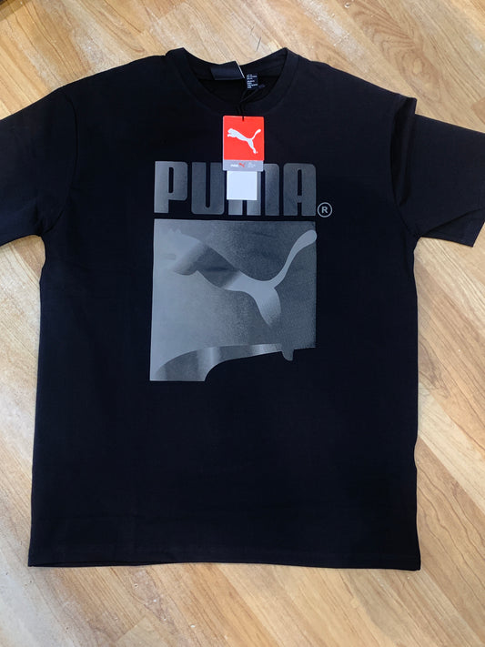 MUP PUM Black Colour Grey Print Regular Fit Unisex T Shirt H90019