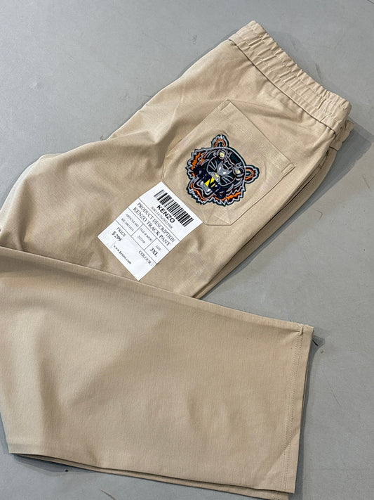 Nek Ken Beige Colour Straight Fit Back Pocket Embroidery Cotton Fabric Lower 30811676