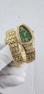 Lvb Gold 2 Layer Chain Green Dial Ladies Watch 988267