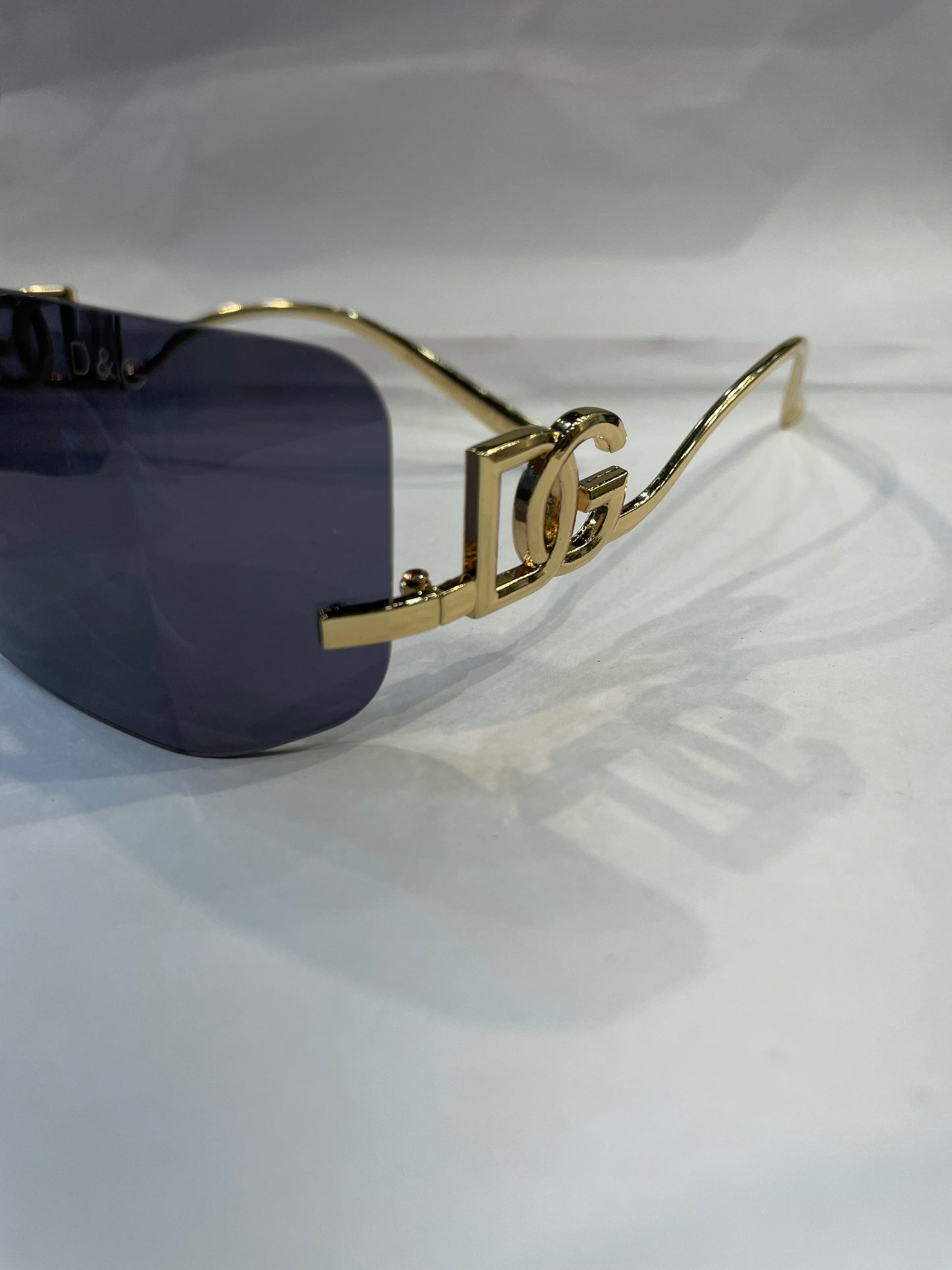 LOD LOD Frameless Golden Stick Black Shade Unisex Sunglasses SUN256