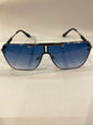 REV Silver Black Frame Blue Shade Unisex Sunglass VE524/S C6 60 14 142