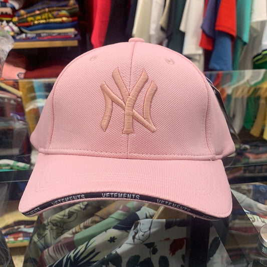 YN Pink Colour With Pink Front Logo Cap 79802