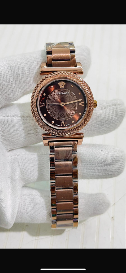 REV VER Brown Chain Brown Dial Ladies Watch 989299