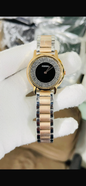 SOF Silver Copper Chain Black Dial Ladies Watch 990951