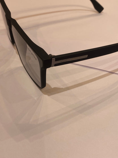GUH Matte Black Frame Black Transparency Shade Sunglasses 1350 53 15 145