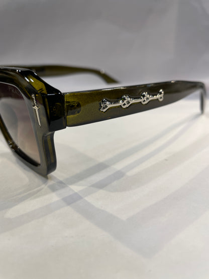 ARP PRA Green Frame Green  Shade Unisex Sunglasses SUN269