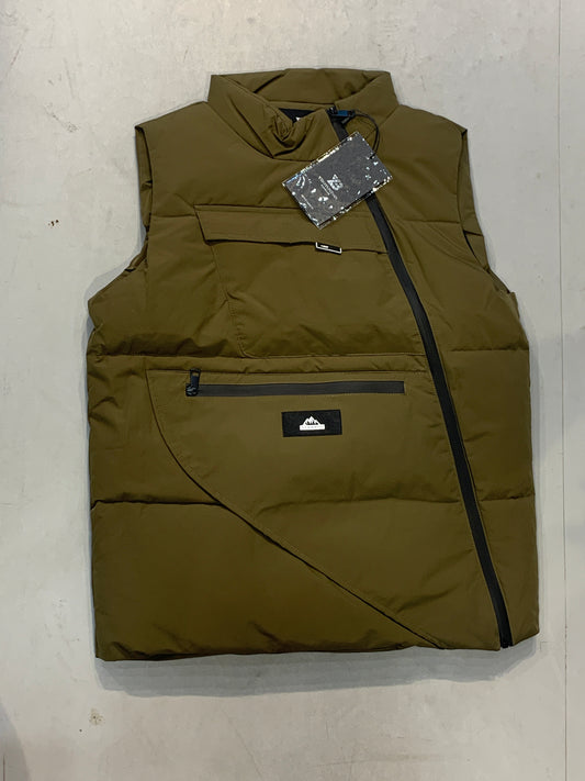 YIBOYUNTIAN YB FASHION CLASSIC 1610 Olive Green Colour Side Zipp Half Puffer Jacket YB-908