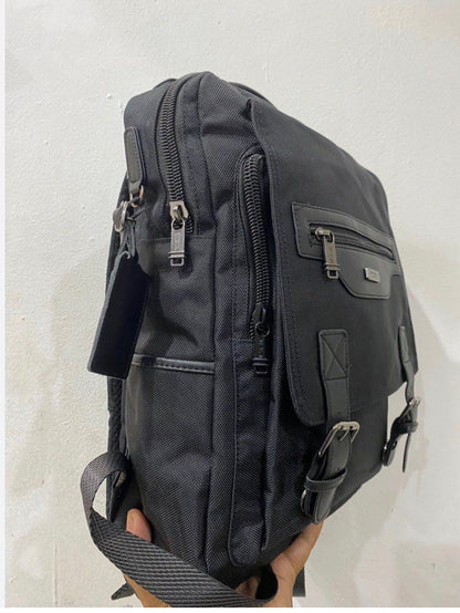 MUT TUM Black Colour Murti Zip Unisex Bag pack 990809