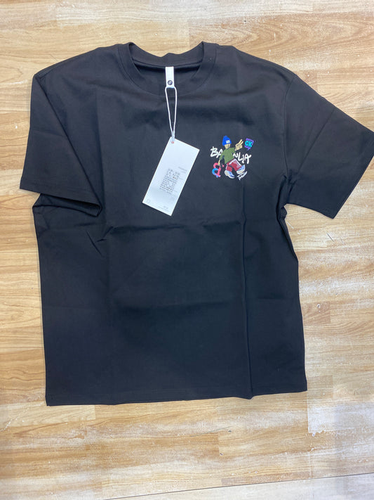 Black T-shirt Anime Print B03