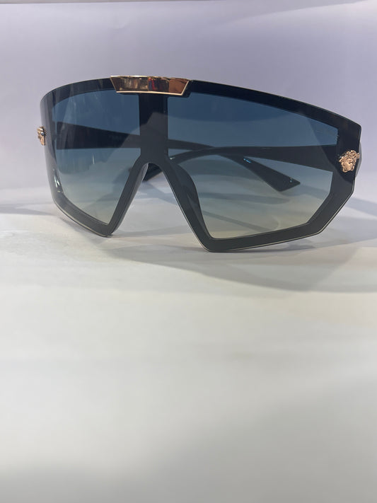 Rev Copper Black Frame Blue Yellow Shade Unisex Sunglasses SUN107