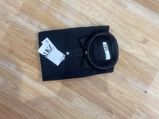 RAZ Black Colour Black Line Stripe Shirt ZAR  Full Sleave H7575