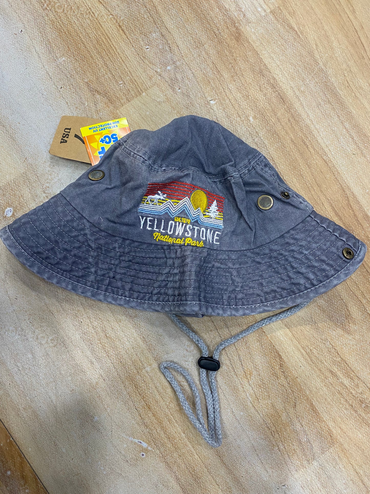 Lucky Multi Colour Denim Style Print Bucket Hat CAP 989017