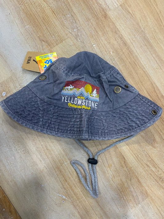 Lucky Multi Colour Denim Style Print Bucket Hat CAP 989017