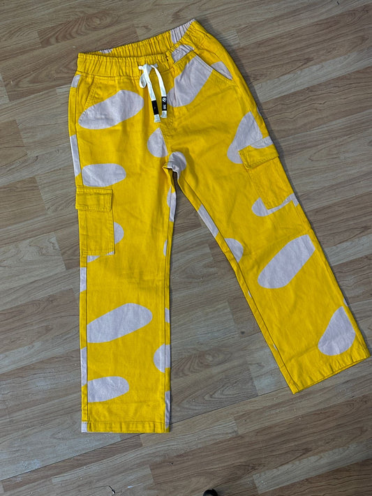 Yellow White Colour premium Quality Jeans 988124