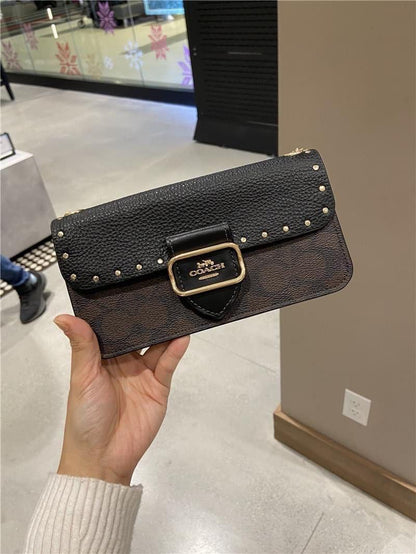 Aoc Multi Colour Golden Buckle Ladies Premium Quality Sling Hand Bag 9169