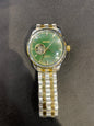 IES Silver Golden Chain Green Dial Automatic Men Watch 991046