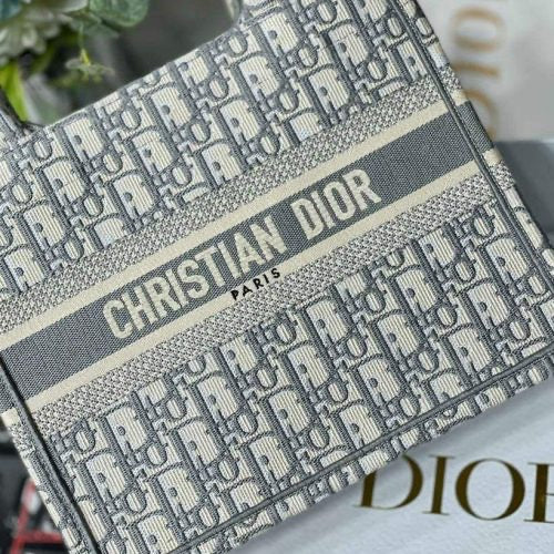 OID Grey White Colour Oid Print Big Size Ladies Hand Bag Tote Bag 989072