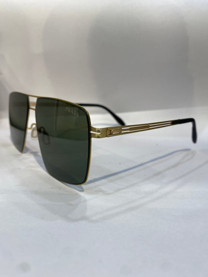 Arp Golden Frame Green Shade Unisex Branded Sunglasses 036 60 15 140