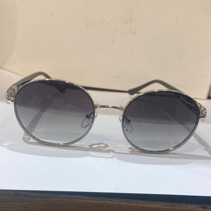 Ref Silver Frame Black Shade Black Stick Unisex Sunglasses C 308 54 18 140