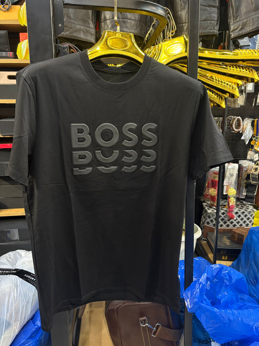 SOB BOS Black Colour Premium Quality Half Sleeve Men’s TShirt 5074